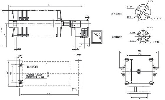 1250型自動保壓壓濾機(圖1)